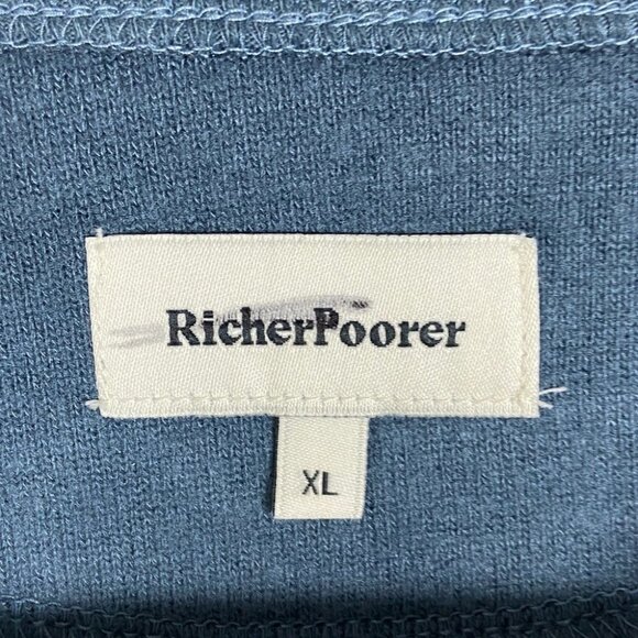 NEW Richer Poorer Blue Cozy Long Sleeve Pullover Sweater Size XL Nordstrom Knit - Picture 5 of 9